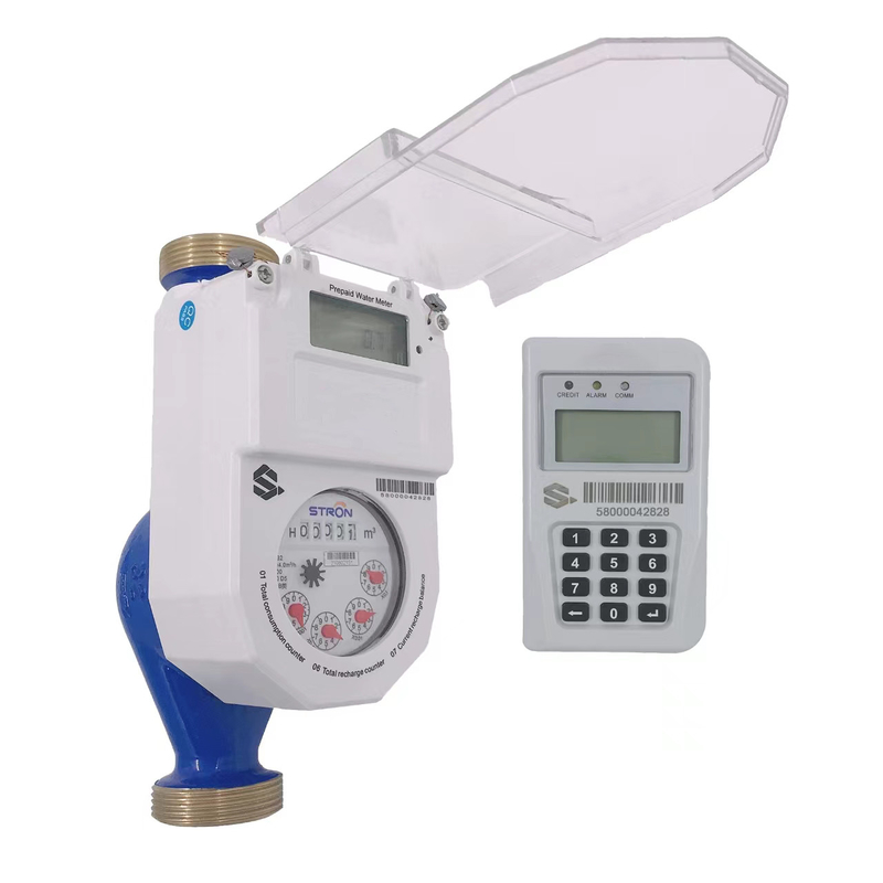 Contador del agua electrónico elegante pagado por adelantado/porte pagado con la válvula no de vuelta