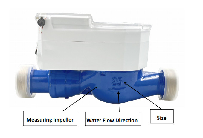 Contador de agua fría 0-40 C STS Contador de agua inteligente estándar con pernos de conexión 4-M16/8-M16/8-M16/8-M20
