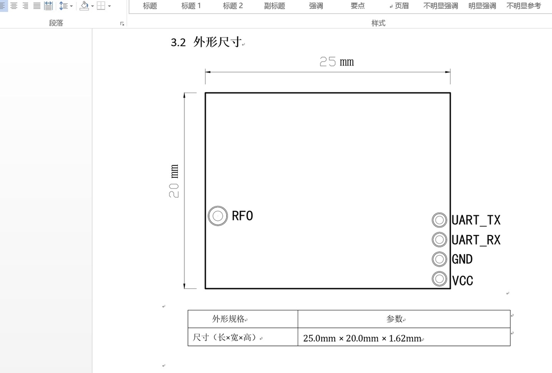 Módulo inalámbrico UART BGRF2 Ultracompacto: velocidad de 100kbps, sensibilidad de -121dBm y modo de sueño de 1μA