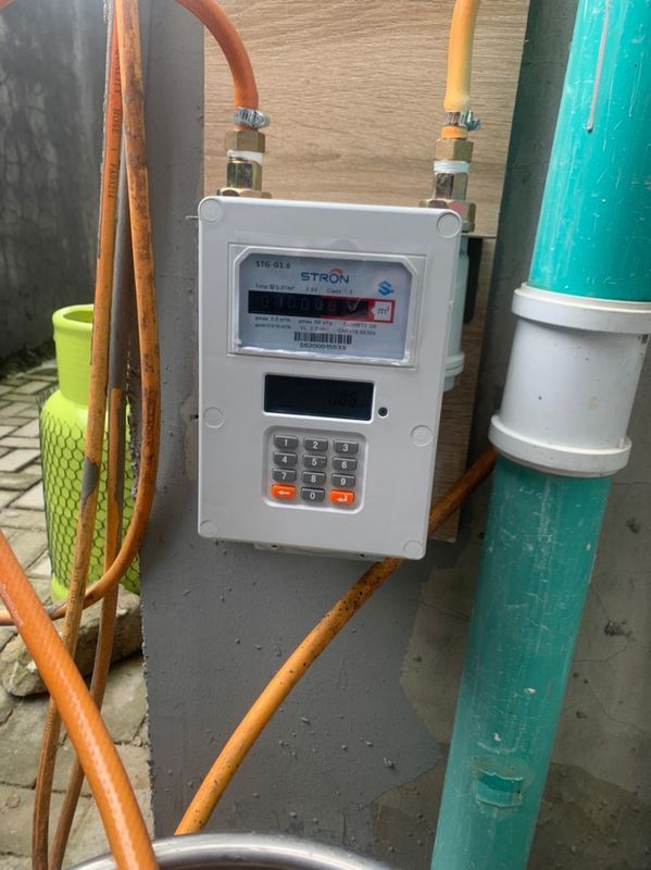 Medidor de gas inteligente de grado 1.5 de alta precisión con control remoto y control automático de válvula