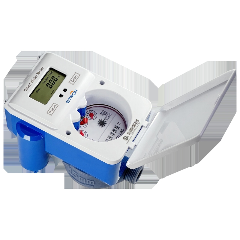 Alta capacidad inalámbrico inteligente RF Laura Prepagado Contador de agua de fábrica de venta IP68 con teclado dividido Batería de alta capacidad OEM