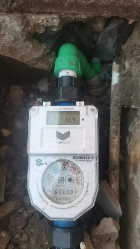 Medidor de agua prepago con control remoto CIU inteligente STS R160, carcasa de latón integrada, protección IP68, directo de fábrica
