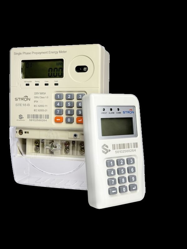 Medidor de electricidad prepago inteligente listo para pago móvil con registro de datos de 10 años y corte automático por manipulación