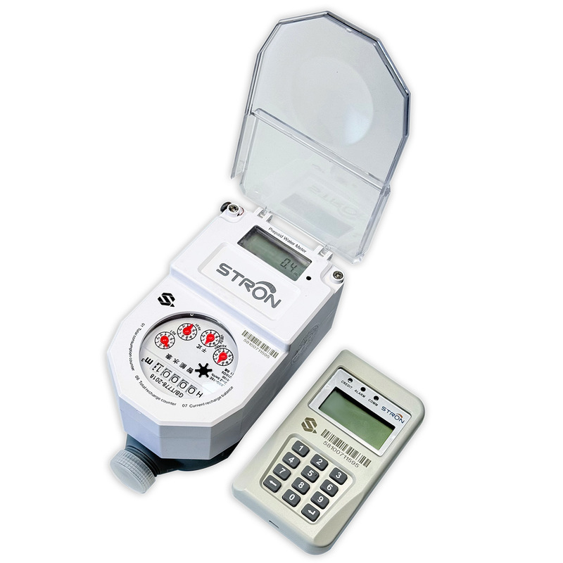 Medidor de agua prepago STW36-B Modo prepago 1.2kg Monitorización del consumo de agua con pantalla digital para uso municipal e industrial
