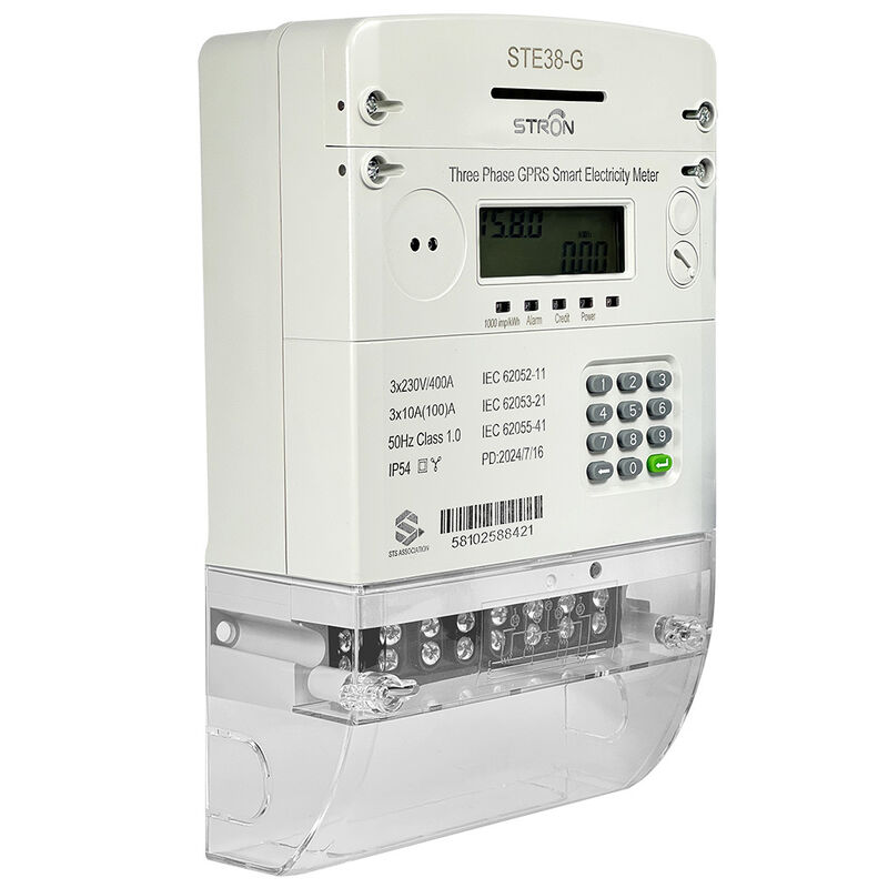 Smart STS Medidor de energía prepagado de tres fases 4G WiFi LoRaWAN 230V Medidores electrónicos eléctricos