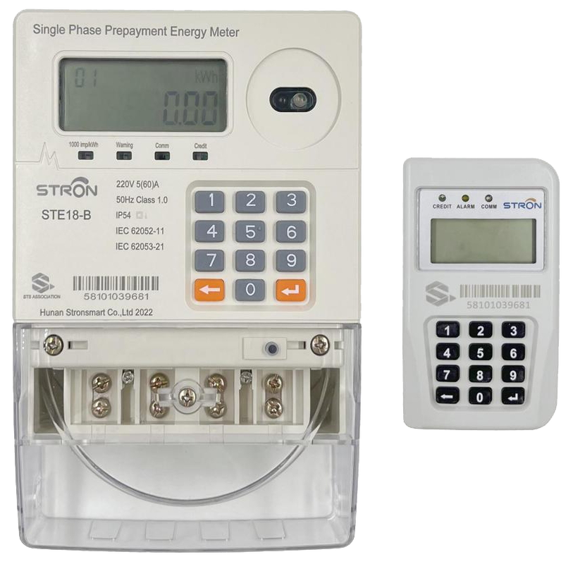 Keypad Input Way Smart Prepaid Electricity Meter Single Phase Supporting Real Time Data Access and Consumption Analytics