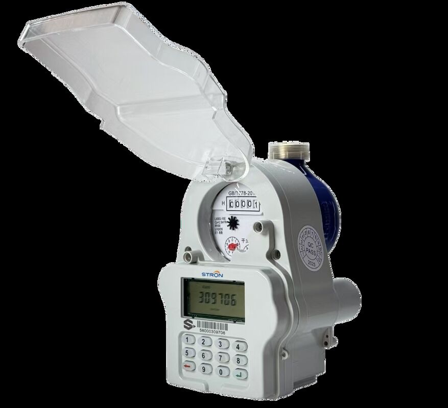 Medidor de agua prepago con teclado STS STRW240‑A DN15‑DN25 de latón IP68 con lectura remota LoRa‑RF antimanipulación para agua doméstica y comercial