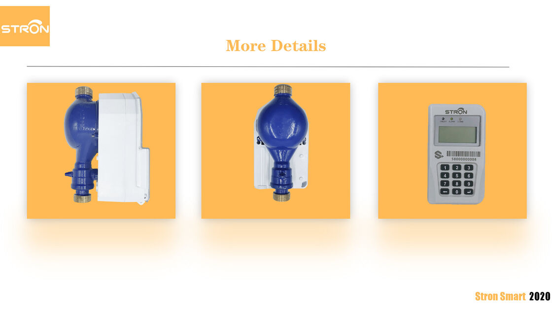 Medidor de agua inteligente con teclado integrado STS con protección IP68 y tamaño DN15 para una medición precisa del flujo de agua