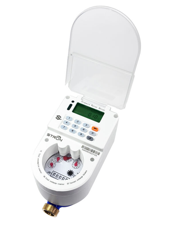 Contador de agua inteligente de teclado prepagado STS DN15/DN20/DN25 con corte automático e IP68 a prueba de agua para uso residencial