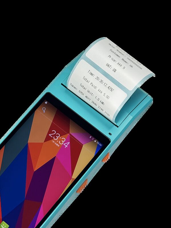 Recarga puerta a puerta por unidad de venta móvil Terminal de mano Recarga Android 9.0 Terminal de pago de mano - Interfaz fácil de usar para operaciones de recarga rápida
