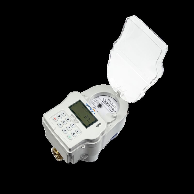 Medidor de agua prepago con teclado STS STRW240‑A DN15‑DN25 de latón IP68 con lectura remota LoRa‑RF antimanipulación para agua doméstica y comercial