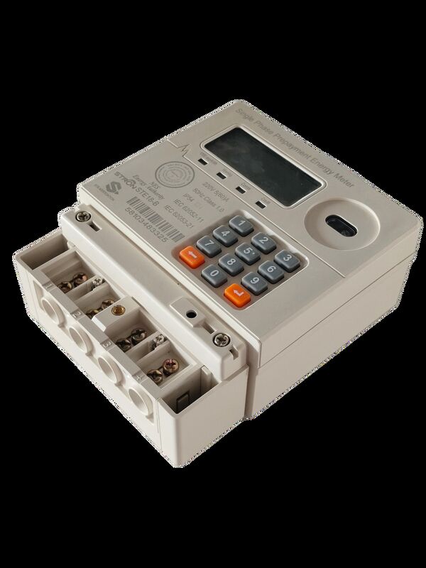 Tipo de token prepagado Contador de electricidad inteligente prepagado integrado con capacidad ilimitada y software de venta de energía de apoyo Stronpay