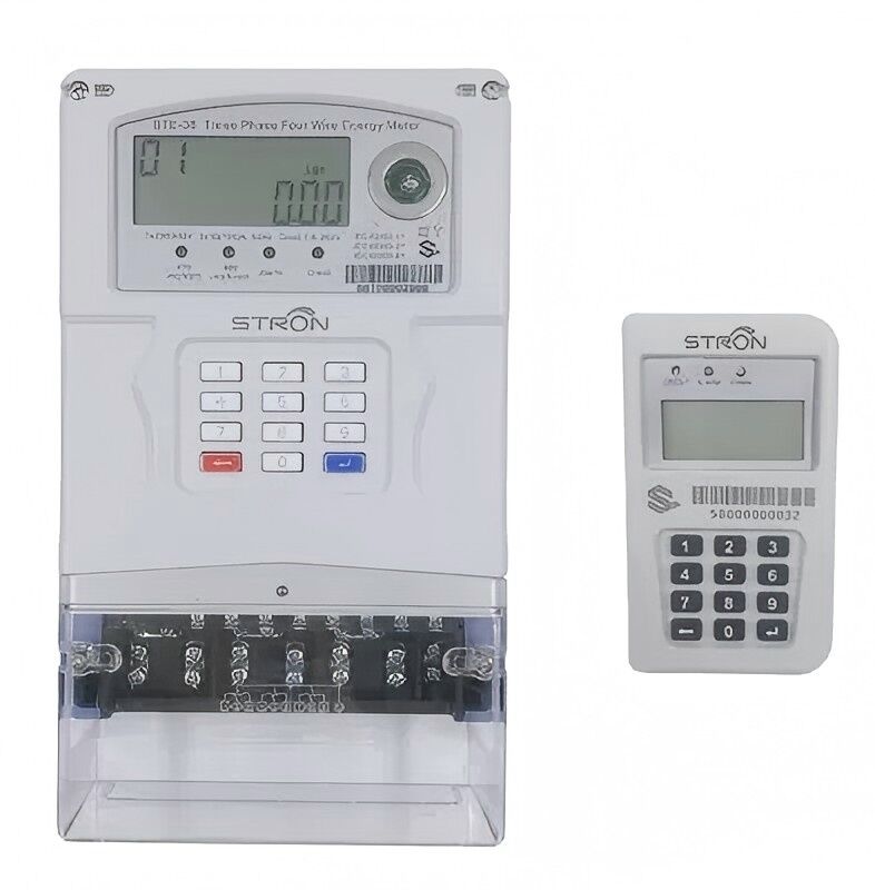 STE38-A Medidor de Electricidad Prepago Trifásico con Teclado | Protección IP54 | Carcasa Ignífuga | Pantalla LCD | Soporte de Comunicación Remota | Para Uso Comercial e Industrial | Precisión Clase 1.0