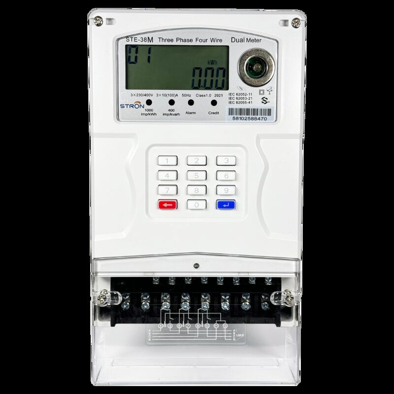 STE38-B Medidor Inteligente Eléctrico de Cobro Opcional de Sobregiro Diario/Mensual Compatible con Redes 2G y 4G para el Uso de Energía