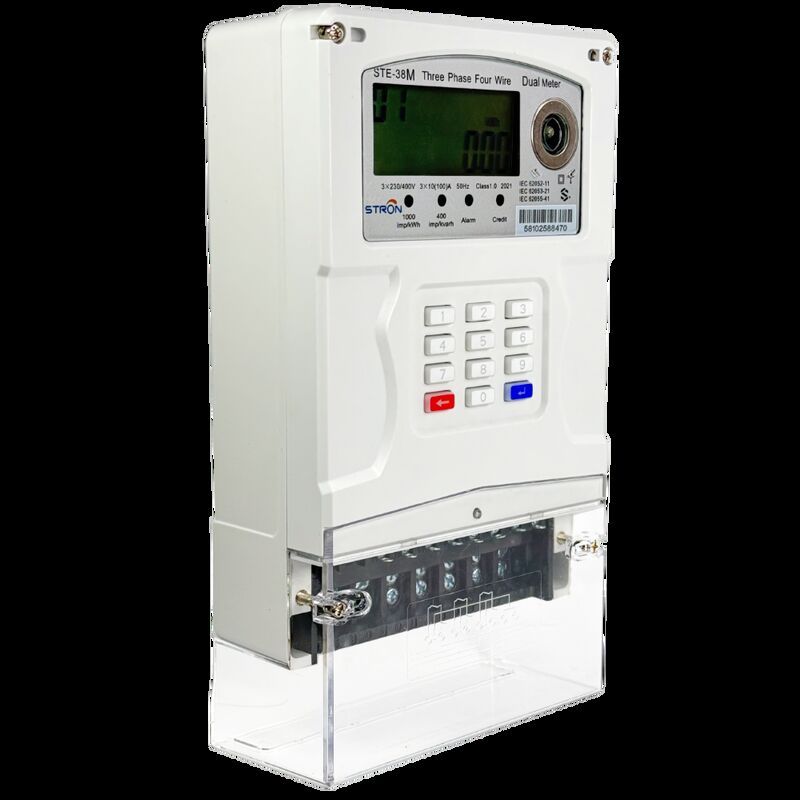 STE38-B Medidor Inteligente Eléctrico de Cobro Opcional de Sobregiro Diario/Mensual Compatible con Redes 2G y 4G para el Uso de Energía