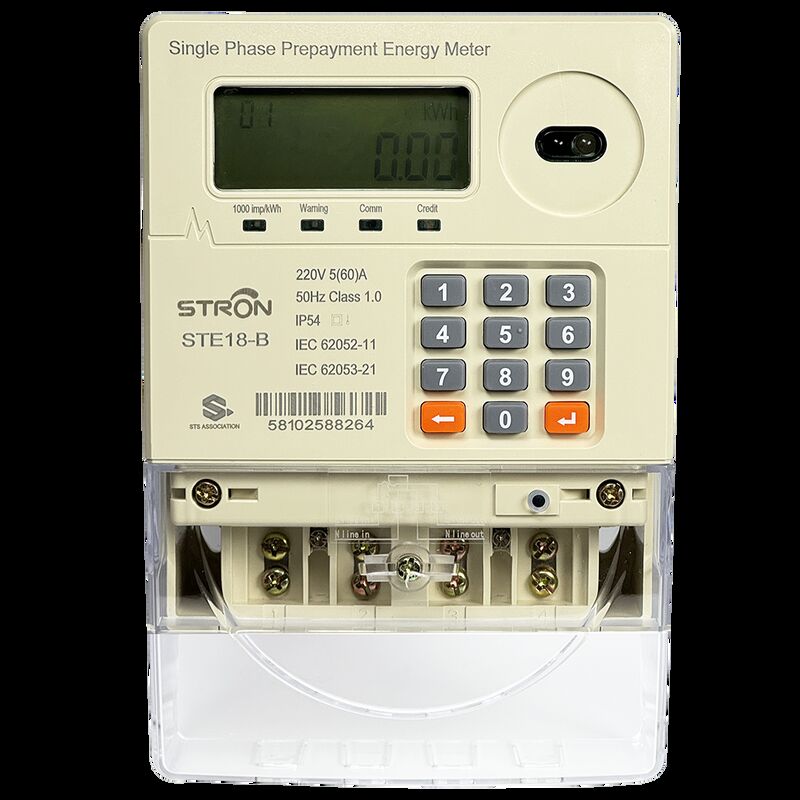 Medidor de electricidad prepago inteligente con corte automático del relé cuando el crédito llega a cero, garantizando un servicio eléctrico seguro y prepago