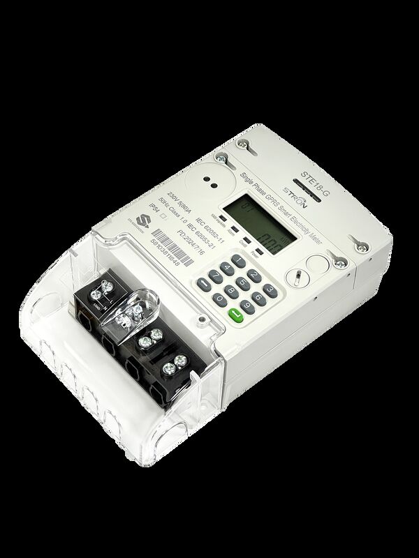 Contador eléctrico inteligente de prepago con modos de descarga automática y ahorro de energía para optimizar la distribución de energía