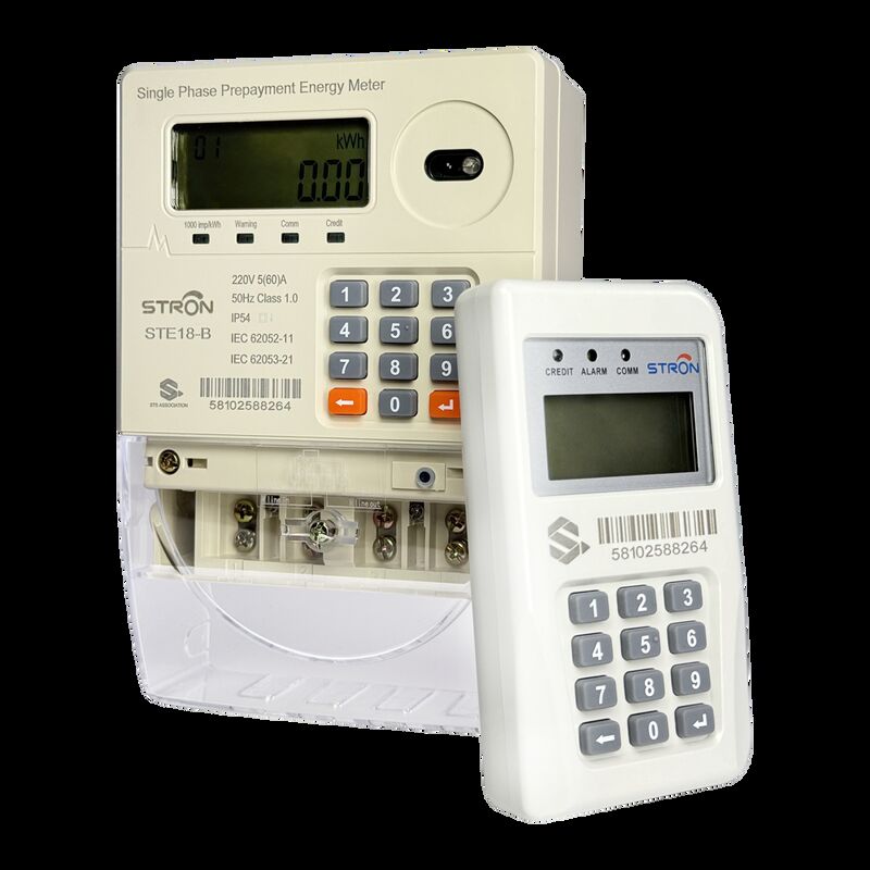 STS de fase única con unidad de interfaz del cliente y lectura remota de RF para el monitoreo de energía