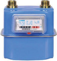 Dos metro de flujo del gas del acuerdo del tubo 0.8L, metro de gas del diafragma 1.6m3/H