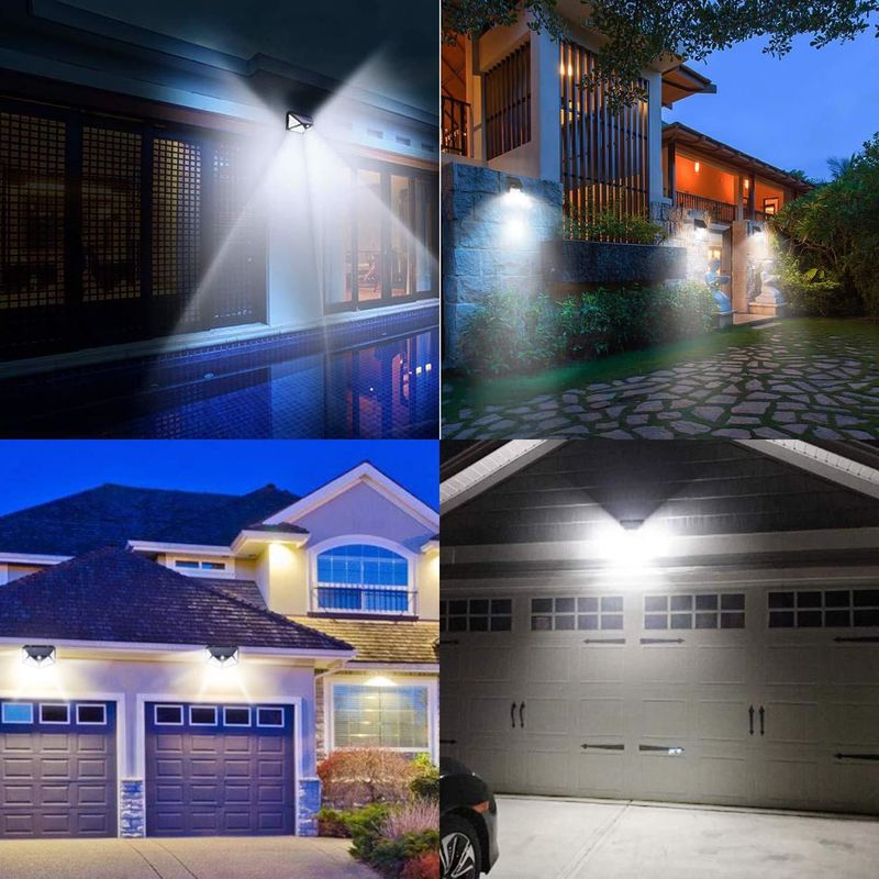Luces al aire libre solares del pasillo de la inducción del cuerpo de las lámparas de pared del patio 100LED