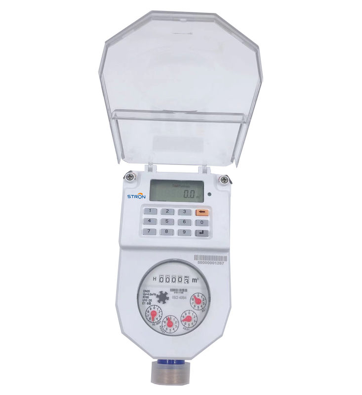Contador del agua electrónico elegante pagado por adelantado/porte pagado con la válvula no de vuelta