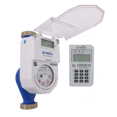 Medidor de agua prepago con control remoto CIU inteligente STS R160, carcasa de latón integrada, protección IP68, directo de fábrica