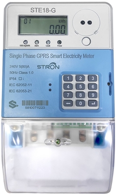 Contador eléctrico inteligente de prepago Empoderamiento de las empresas con gestión inteligente de la energía GPRS STS Contador de prepago de fase única Pago móvil inteligente con tecnología móvil avanzada