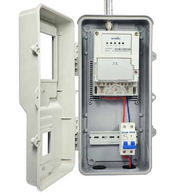 Unidad Concentradora de Datos AMI STRON STC18-A para 300 medidores inteligentes Capacidad LoRa-RF GPRS IP54 Carcasa para Gestión de Datos