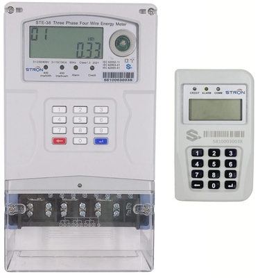 Medidor eléctrico digital trifásico prepago con comunicación RS485, carril DIN, acceso remoto para monitoreo de energía en hogar y oficina