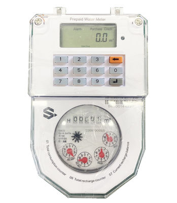 Medidor de agua de prepago con teclado de plástico a prueba de manipulaciones, token STS prepago, 4G GPRS