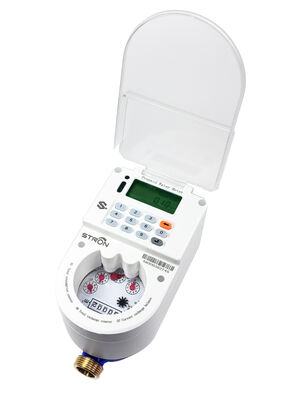 Medidor de agua de prepago inteligente STS con teclado Clase B con pantalla LCD