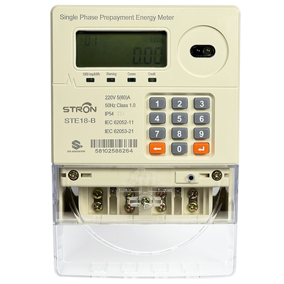 Medidor de electricidad prepago inteligente diseñado para la gestión de electricidad prepago con corte automático del relé al expirar el crédito