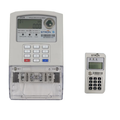 metro pagado por adelantado la monofásico 230V, metro eléctrico comercial 50HZ