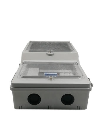 Caja al aire libre ULTRAVIOLETA anti del metro de 3 fases, L519.1mm gabinete del metro de 3 fases