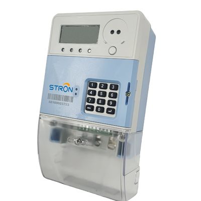La monofásico RS232 900MHz Smart pagó por adelantado el metro de la electricidad impermeable