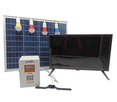 Sistema solar portátil de 12 V para el hogar, Sistema solar de 50 W para la electricidad del hogar